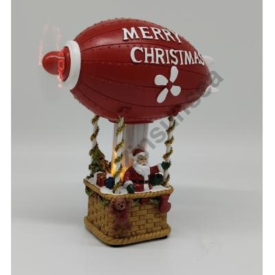 Animated Christmas Santa's Airship